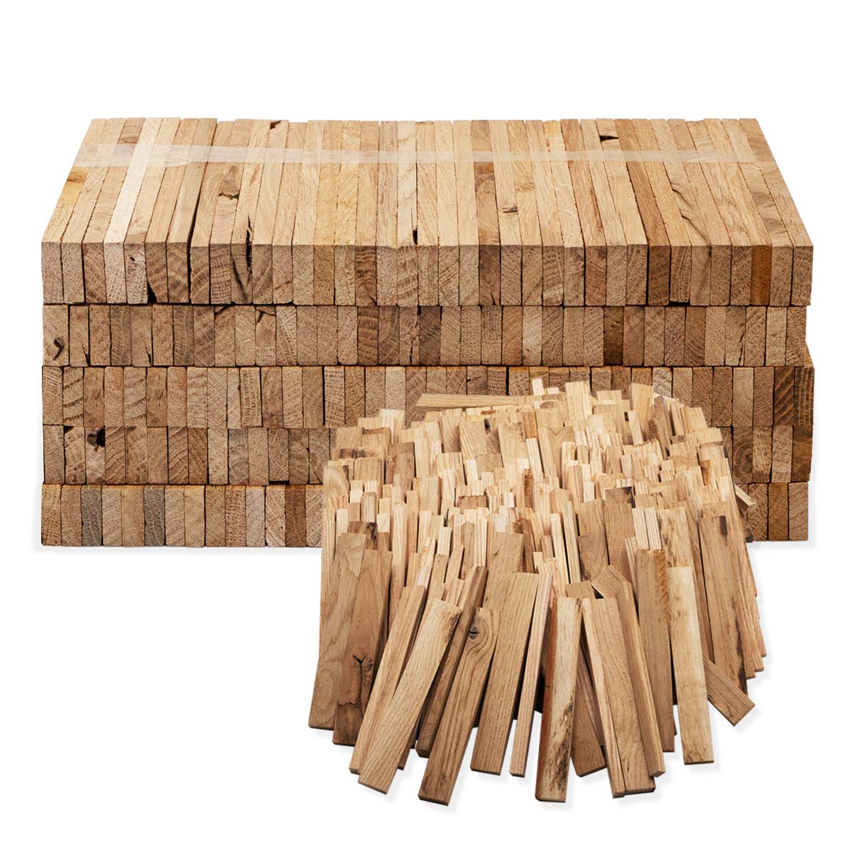 Aleko Parkett 4 kg Firewood or Charcoal - Oak, Premium, Dried and Untreated Kindling Wood for Grill, Fi, Oven - Organic Fi Lighter