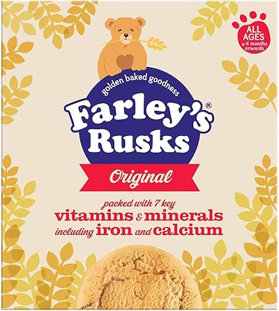 HEINZ Farley's Original Rusks x18 300g Baby Finger Food Iron Calcium