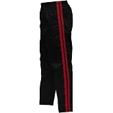 UFG Martial Arts Striped Karate Pants Cotton &amp; Polyester Blended - Kids Adults Unisex (Red, 000)
