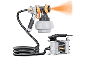 Upgraded Paint Sprayer-BATAVIA 700W HVLP High Power Spray Paint Gun with 6FT Air Hose, 4 Nozzles & 3 Patterns, Paint Sprayer for House Painting,Furniture,Cabinets,Fence,Walls,DIY Projects,etc