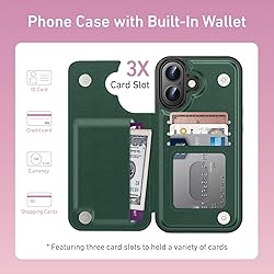 Goodon for iPhone 16 Plus Case Wallet - Flip Folio