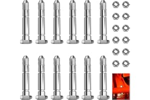 Braveboy 12 Pack Snowblower Shear Bolts 51001500-2-1/8" x 5/16" 51001500 Shear Pins & Nuts Compatible with Ariens 01019500 510015 AM122156 AM1369890 Snow Blower, Fits ST420 ST520 ST732 ST1032 & More