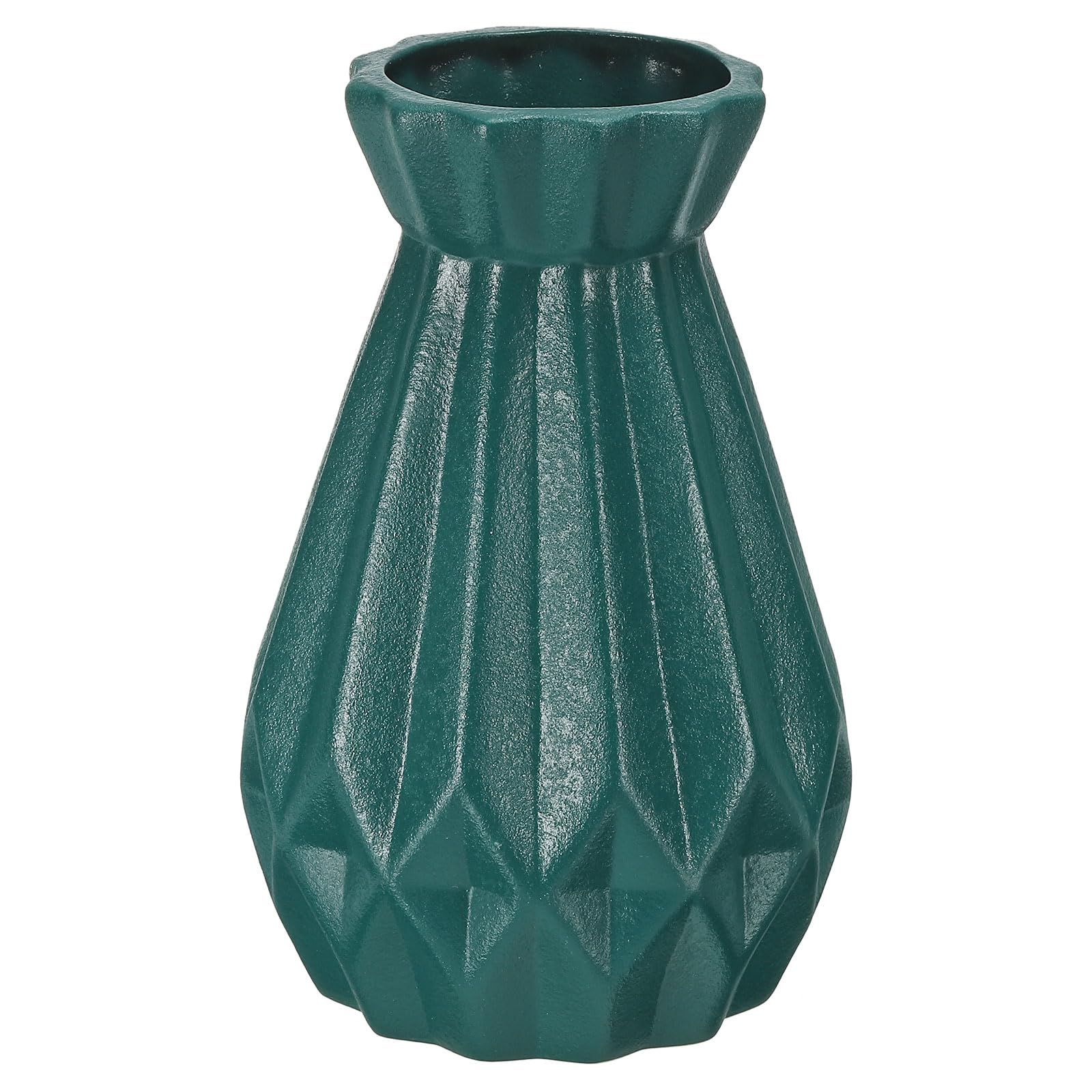 PATIKIL Flower Vase, Ceramic Vases for Flowers Minimalist Floral Vases Flower Arrangement Table Centerpieces for Home Room Decor, Dark Green
