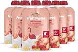 Mama Bear Organic Apple Banana Strawberry Purée Pouches 6 x 90g