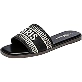 Athlefit Women's Slides Summer Fashion Slip On Flat Sandals Dressy