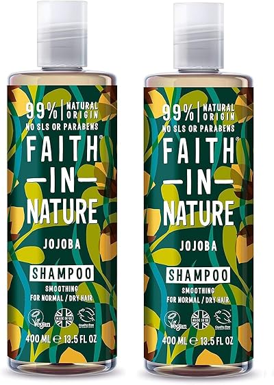 (2 Pack) Faith in Nature Jojoba Shampoo 400ml Bundle