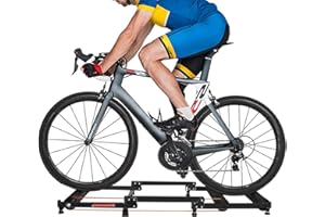 DIYTUNINGS DIYTuning Bike Rollers Adjustable Bike Trainer Stand Foldable Indoor Home Cycling Rack Mountain Bicycle Roller with Resistance for MTB Road Bike Exercise Fitness