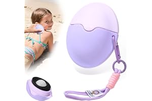 Searuodio Sunscreen Applicator for Kids with Roller Ball & Soft Sponge - Refillable, Spill-Proof, Travel Size (1.85 oz) - Easy Sunscreen Roll-On for Children, No Mess Baby Sun Lotion Brush