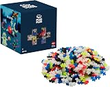 PLUS PLUS Building Blocks Toy 600 Pc STEM Creative Learning Glow in the Dark view 1