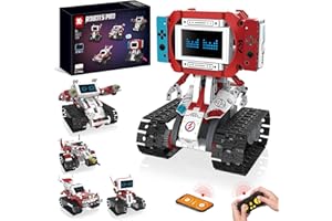 DIEBA 5 in 1 Robot Building Toys, STEM Projects for Kids Ages 6-12, Remote & APP Controlled Engineering Learning Educational 