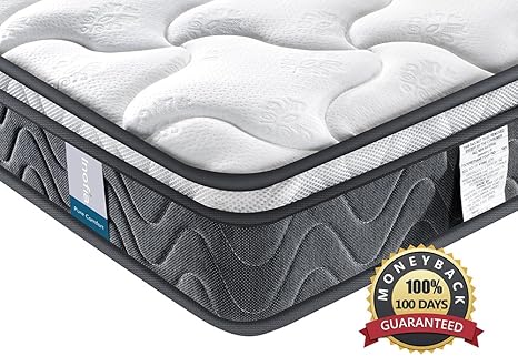 Twin Mattress Inofia 8 Inch Hybrid Foam Spring Mattress Pocketed