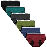 Nalwort Teen Girls Period Underwear Menstrual Period Panties Leak-Proof Cotton Protective Briefs Pack of 6