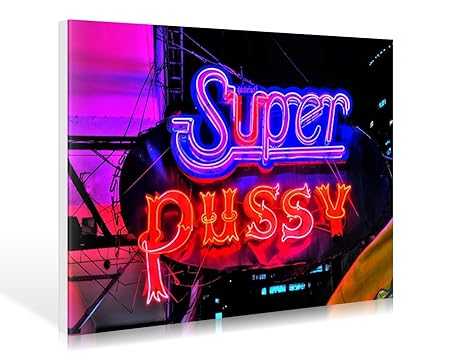 Art-Galerie Leinwandbild Hady Khandani - HDR - SUPER PUSSY 1-90 x 60cm - Premiumqualität - HADYPHOTO, Fotografie - MADE IN GE