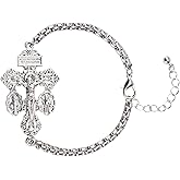 Pardon Crucifix Catholic Bracelet for Women Men,St Benedict Bracelet,Milagrosa Medal Bracelets,La Cruz Del Perdon Catolica,Crucifijo Del Perdon,Crucifijos Catolicos,Medalla De San Benito Bracelets