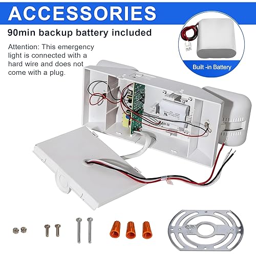 LED Emergency Lights With Battery Backup, Two Head Adjustable