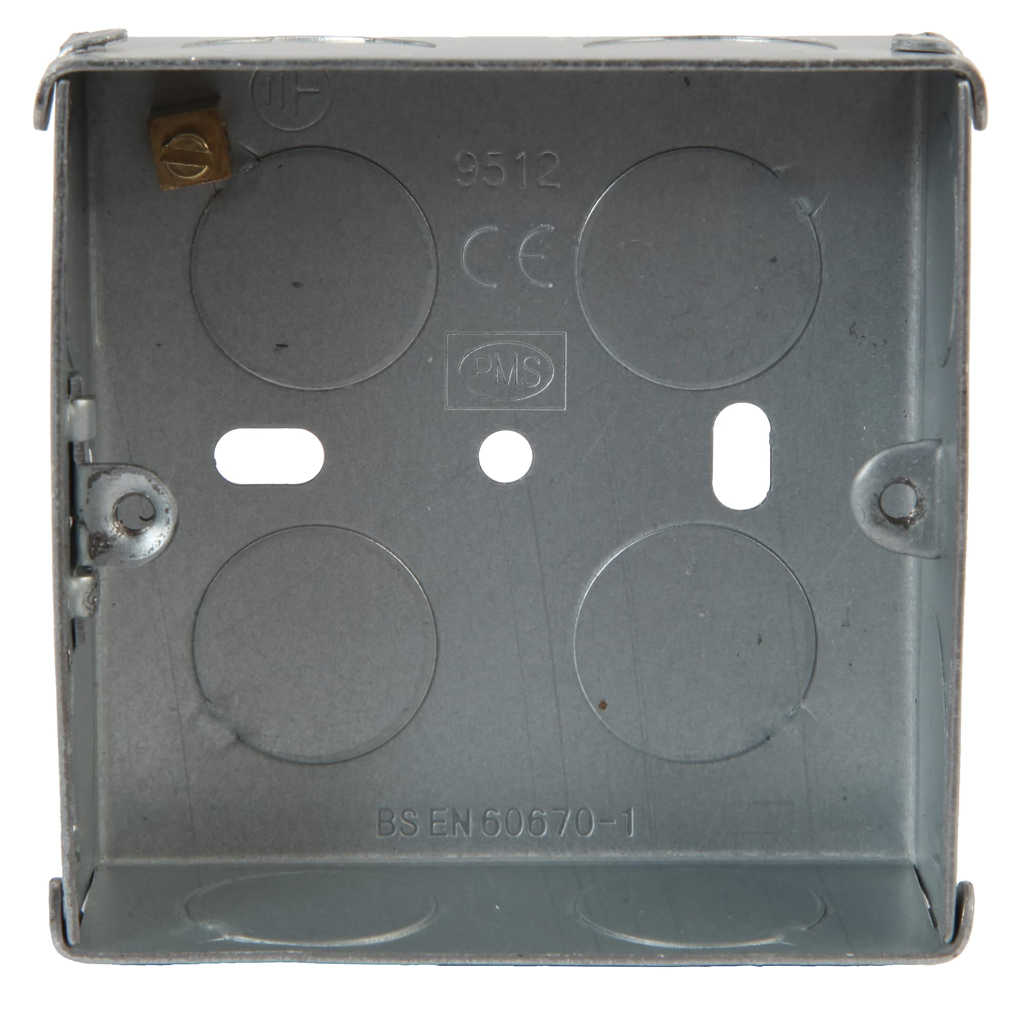 PRO ELEC PELB1617 Single Metal Back Box, 25mm