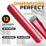 vgoltd Gloss Self-Adhesive Vinyl Wrap Dark Red 60x1000 cm Furniture Sticker view 3