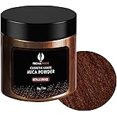 Metallic Bronze Mica Powder for Epoxy Resin 56g / 2oz. Jar - Techarooz 2 Tone Resin Dye Color Pigment Powder for Lip Gloss, Nails, Colorant for Slime Bath Bombs Soap Making & Polymer Clay