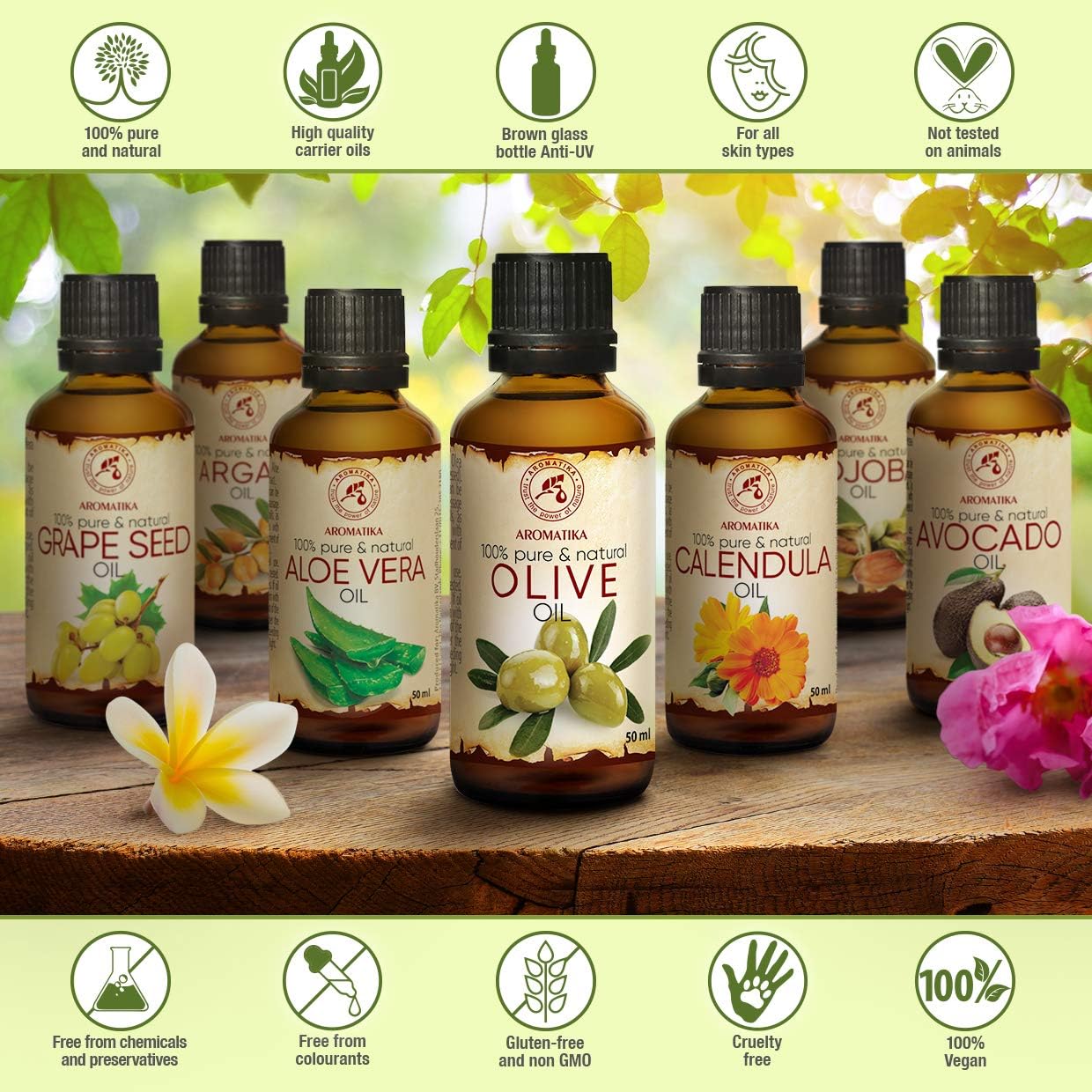 Olive Oil Extra Virgin 50ml, 100% Pure Unrefined, Best for Hair, Skin, Nails, Lips, Face, Body, Scalp, Great for Beauty - Image 3