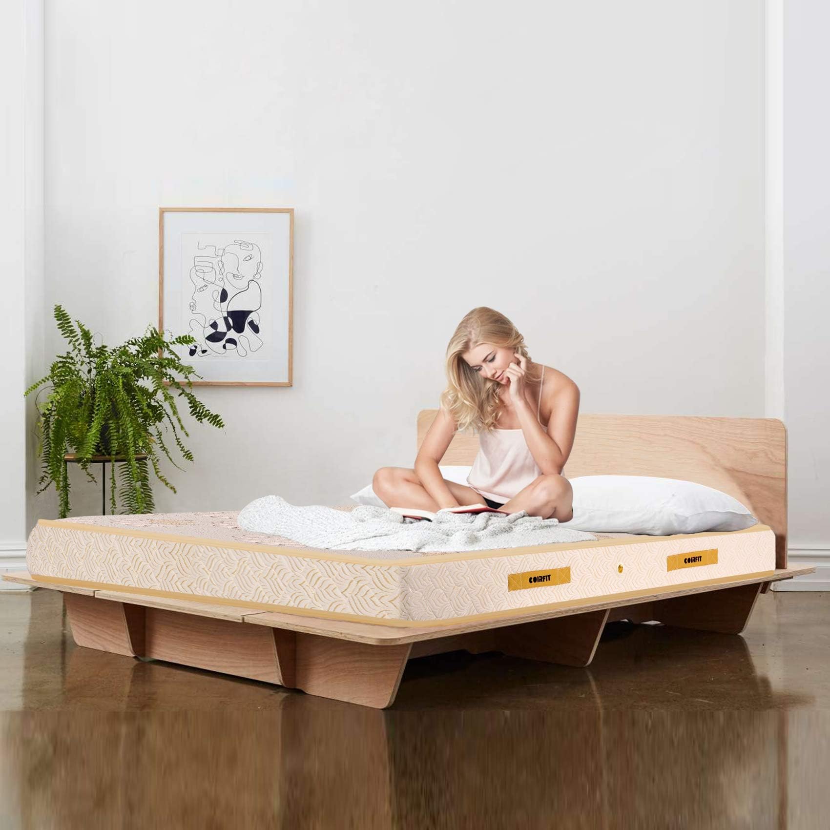 Coirfit Sleep SPA Ortho Pocket with SrtX® Technology 6 inch King Size Pocket Spring Mattress for Hotel Like Comfort |for Soft Sleepers |with 5 Year Warranty (L x W: 75 inch x 72 inch)