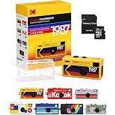 Kodak Charmera Keychain Digital Camera Random Style Blind Box | Bundle includes a Sturdy Tiger Crystal Clear Protective Case, 32GB Micro SD Card, Adapter &amp; Camera Strap