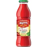 Mutti — 24.5 oz. Tomato Puree with Fresh Basil (Passata con Basilico) from Italy’s #1 Tomato Brand. Sweet and velvety for rec
