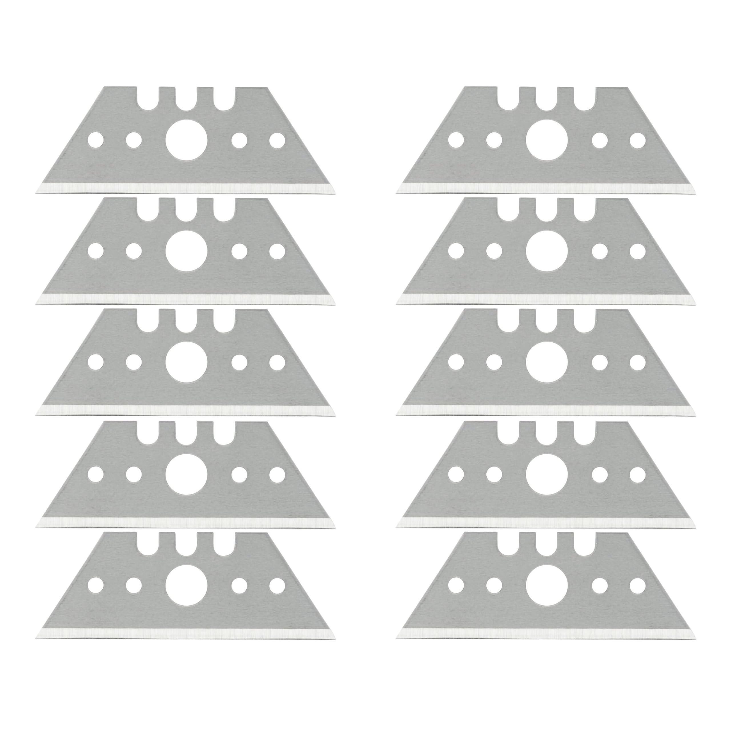 wolfcraft 10 Professional Trapezium Blades 0.65 x 52 mm I 4313000 I Accessories for Trapezium Blade Knives