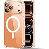 MysticHome Case for iPhone 17 Pro Max, Clear Classic Hybrid iPhone Case with Camera Control, Shockproof Military-Grade Protection, Magnetic Compatible with MagSafe