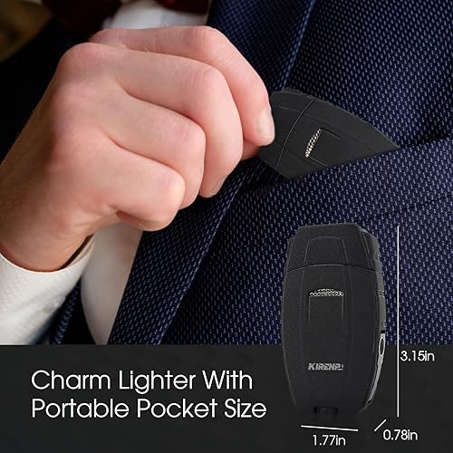 Dual Jet Flame Cigar Lighter With Built-In Punch & Holder - Windproof Butane Lighter In Gift Box