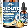 ReviNutra Zeolite Detox for Kids and Adults, Zeolite Clinoptilolite Liquid Drops with Chlorella, Magnesium, Zinc, Methy Vitamin B12 & D3, Gut Liver Detox Cleanse, Immunity, Pineapple Flavor 2 Fl Oz
