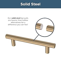 Franklin Brass Solid Bar (5-Pack) Cabinet Handles
