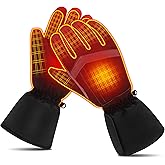 CODSOK Heated Gloves for Men Women Winter Electric Touch Screen Waterproof Windproof Warming Gloves for Skiing/Hiking/Fishing/Camping/Hunting/Snowboarding/Cycling/Outdoor Works