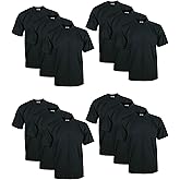 Pro Club Men's 12-Pack Heavyweight Cotton Short Sleeve Crew Neck T-Shirt