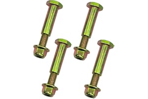 4 Pack Deck Wheel Shoulder Bolts and Flanged locknut Kits Fit to 1/2" Bore and Lawn Mowers Tractors 734-0973 738-0373 938-037
