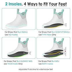 Kalkal Women's Deck Boots, Waterproof Ankle Rain
