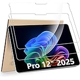 Hianjoo 2-Pack Screen Protector Compatible with Microsoft Surface Pro 12" 2025, [HD Clarity] [9 Hardness] [Anti-Scratch] Temp