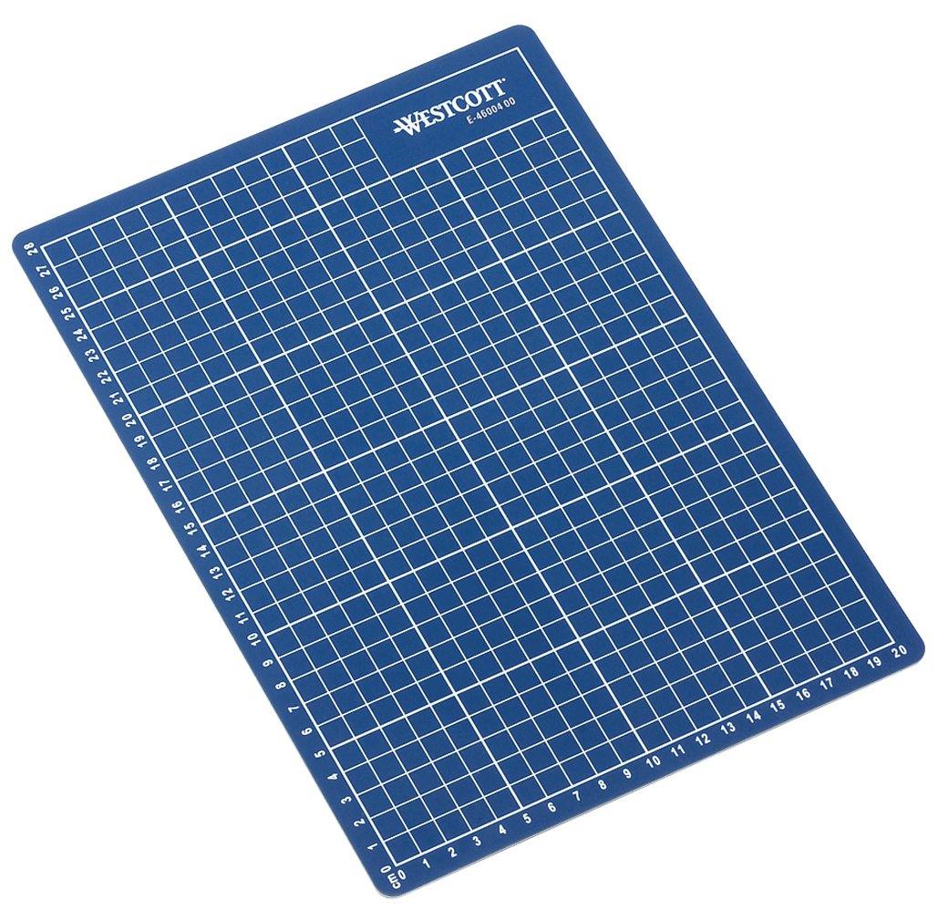 Westcott A4 300 x 220 x 3 mm Cutting Mat - Blue