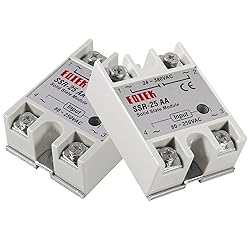 Coliao 3pcs SSR-25AA Solid State Relay AC to AC