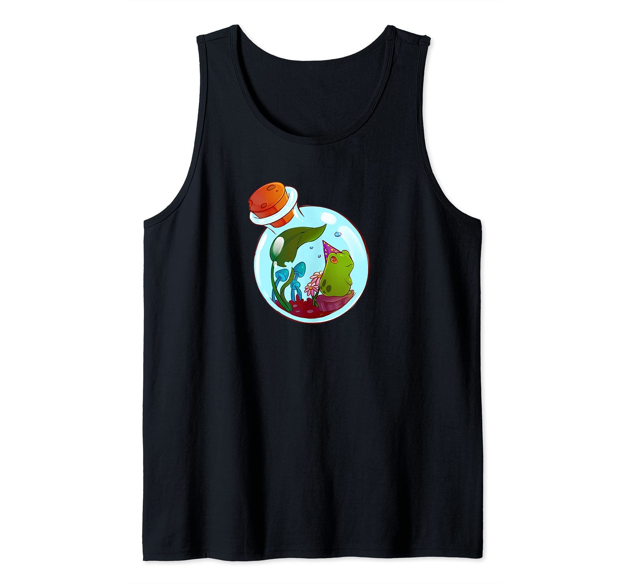 Frog Terrarium Kawaii Witch Cute Cottagecore Aesthetic Tank Top