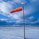 Anley 30 Inch Windsock RipStop Nylon Orange Wind Direction Sock with Reflective view 6
