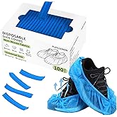 100Pcs(50 Pairs) Non-Woven Shoe Covers Disposable for Indoors, Booties Covers for Shoe Protector Breathable| Durable|Non Slip