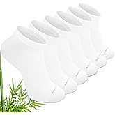 ZAKASA Bamboo Viscose Ankle Socks: No Show Low Cut Socks for Men Women Breathable Athletic Running Workout 6 Pairs