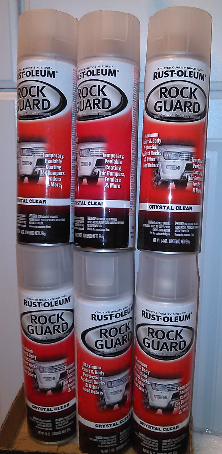 RustOleum Automotive 14 oz. Rock Guard Crystal Clear Spray Paint (6