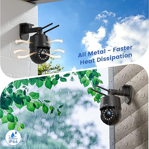 Ctronics 4K 8MP 5X Optical Zoom Security Camera Outdoor WiFi