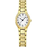 HOLSTOUR Gold Watches for Women with Vintage Bracelet Roman Dial Waterproof Adjustable Strap with Tools