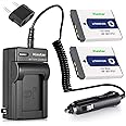 Kastar Battery (2-Pack) and Charger Kit for Sony NP-BD1, NP-FD1, BC-CSD, TRN, TRN-U work with Sony Cyber-shot DSC-G3, DSC-T2, DSC-T70, DSC-T75, DSC-T77, DSC-T90, DSC-T200, DSC-T300, DSC-T500, DSC-T700, DSC-T900, DSC-TX1 Cameras