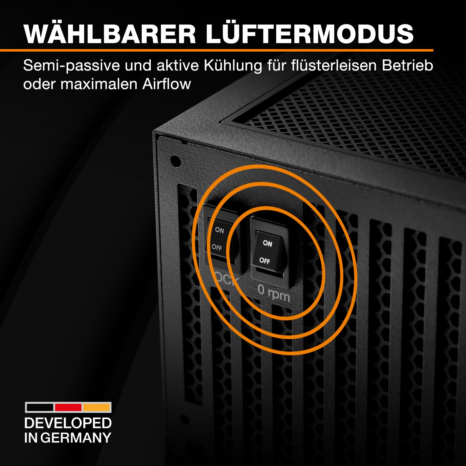 be quiet! Dark Power 14 1200W, ATX 3.1, 80 PLUS® Titanium, modulares Netzteil, Aktive und semi-passive Kühlung, PCIe 5.1, PCIe 5.0 & PCIe 4.0 Grafikkarten, 12V-2x6 Kabel enthalten, Silent Wings-Lüfter 4