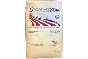 CHEMSTREAM DowFlake Xtra | Calcium Chloride Flake Ice Melt | 83-87% Pure | Safe for Driveways, Sidewalks and Concrete | Dust Suppressant | Concrete Accelerator | 50 Pound Bag