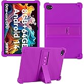 HminSen Case for HiGrace C10 Tablet 10.1 inch, Kids Friendly Soft Silicone Adjustable Stand Cover for HiGrace C10BK Tablet, P