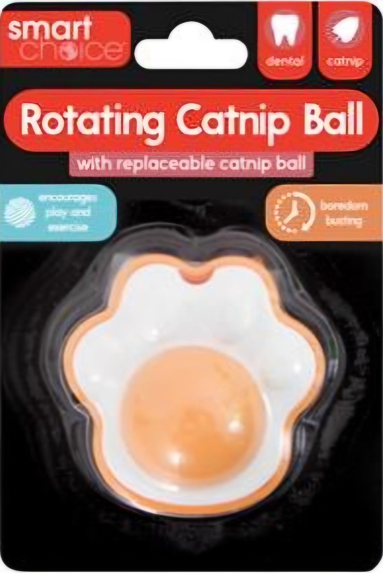 Smart Choice Rotating Catnip Ball with replaceable Catnip Ball